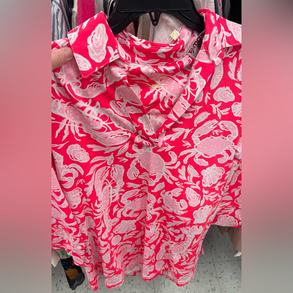 Lilly Pulitzer small crab collab tunic